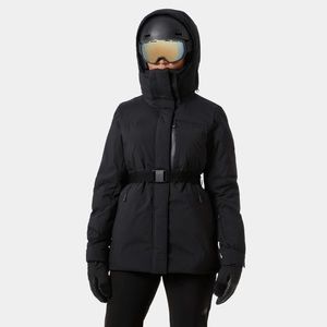 ISO Helly Hansen Nora Long Puffy Ski Jacket color Black size XS or S